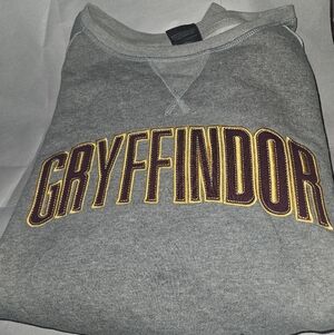 Gender Neutral, Gryffindor Patch Sweatshirt w/ Coordinating Arm Patch. NWOT